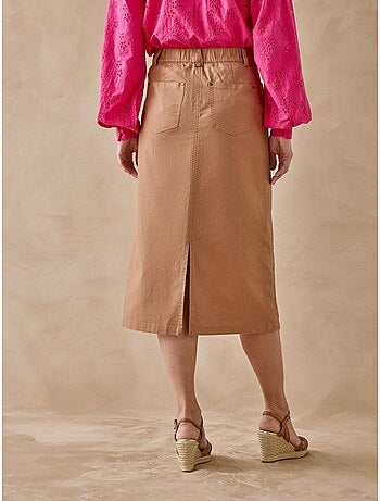 Jupes poches cargo avec lin - DAXON