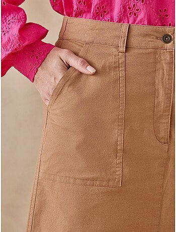 Jupes poches cargo avec lin - DAXON