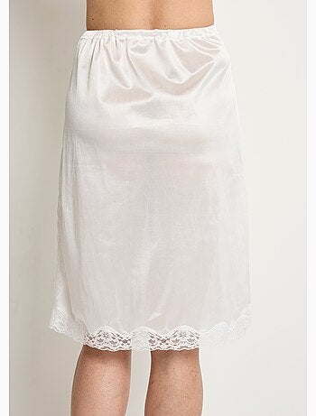 Jupon satiné dentelle antistatique - Afibel