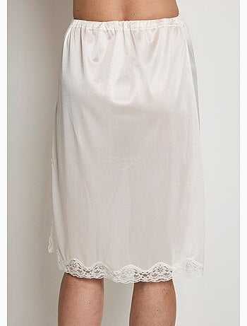 Jupon satiné dentelle antistatique - Afibel