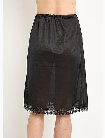 Jupon satiné dentelle antistatique - Afibel