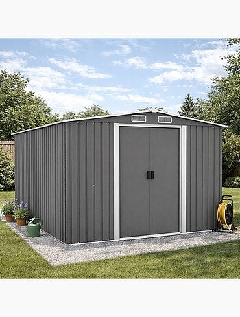 JURA - abri de jardin gris clair 8.08 m²