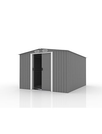 JURA Abri de jardin en metal 8.08m2 Gris