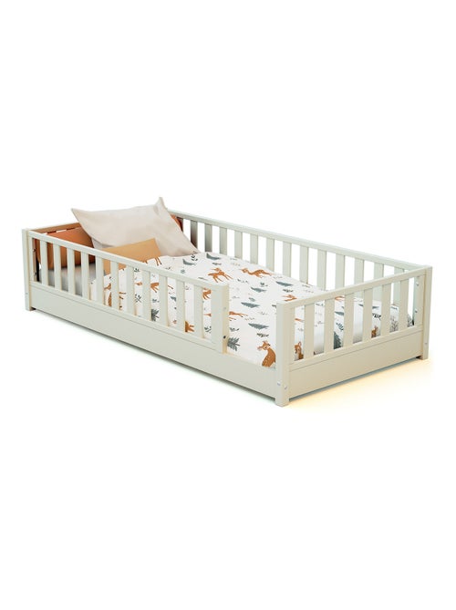 JURABABY - Lit au sol enfant en bois SONHO - 90x190 - Kiabi