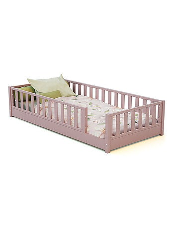 JURABABY - Lit au sol enfant en bois SONHO - 90x190