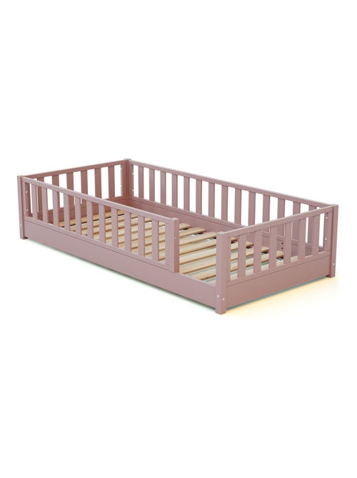 JURABABY - Lit au sol enfant en bois SONHO - 90x190 - Kiabi