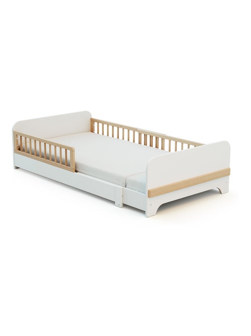 JURABABY - Lit au sol enfant extensible en bois 80x140-165-190 CARROUSEL - Blanc - Kiabi JURABABY - Lit au sol enfant extensible en bois 80x140-165-190 CARROUSEL - Blanc - Kiabi