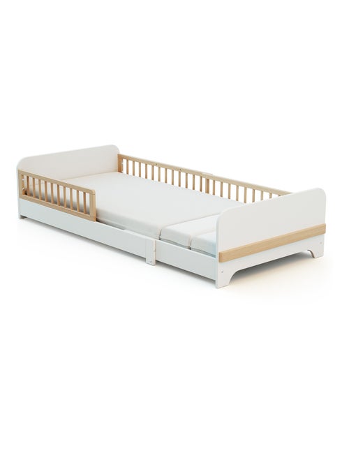 JURABABY - Lit au sol enfant extensible en bois 80x140-165-190 CARROUSEL - Blanc - Kiabi JURABABY - Lit au sol enfant extensible en bois 80x140-165-190 CARROUSEL - Blanc - Kiabi