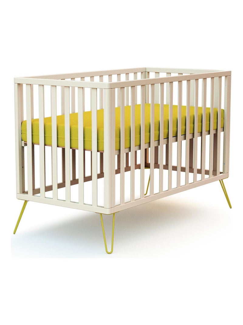 JURABABY - Lit bébé ONLY en bois Jaune - Kiabi