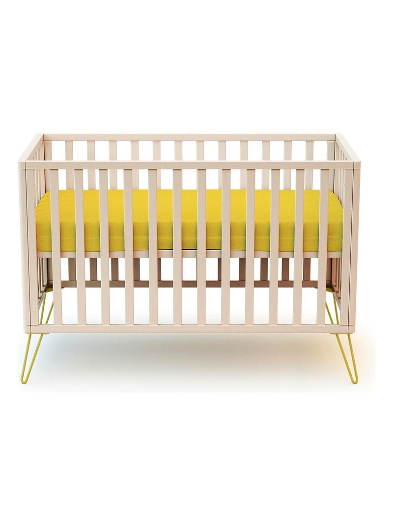 JURABABY - Lit bébé ONLY en bois Jaune - Kiabi