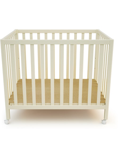 JURABABY - Parc bébé rectangulaire en bois FARA 100 x 701 cm - Blanc Perle - Kiabi