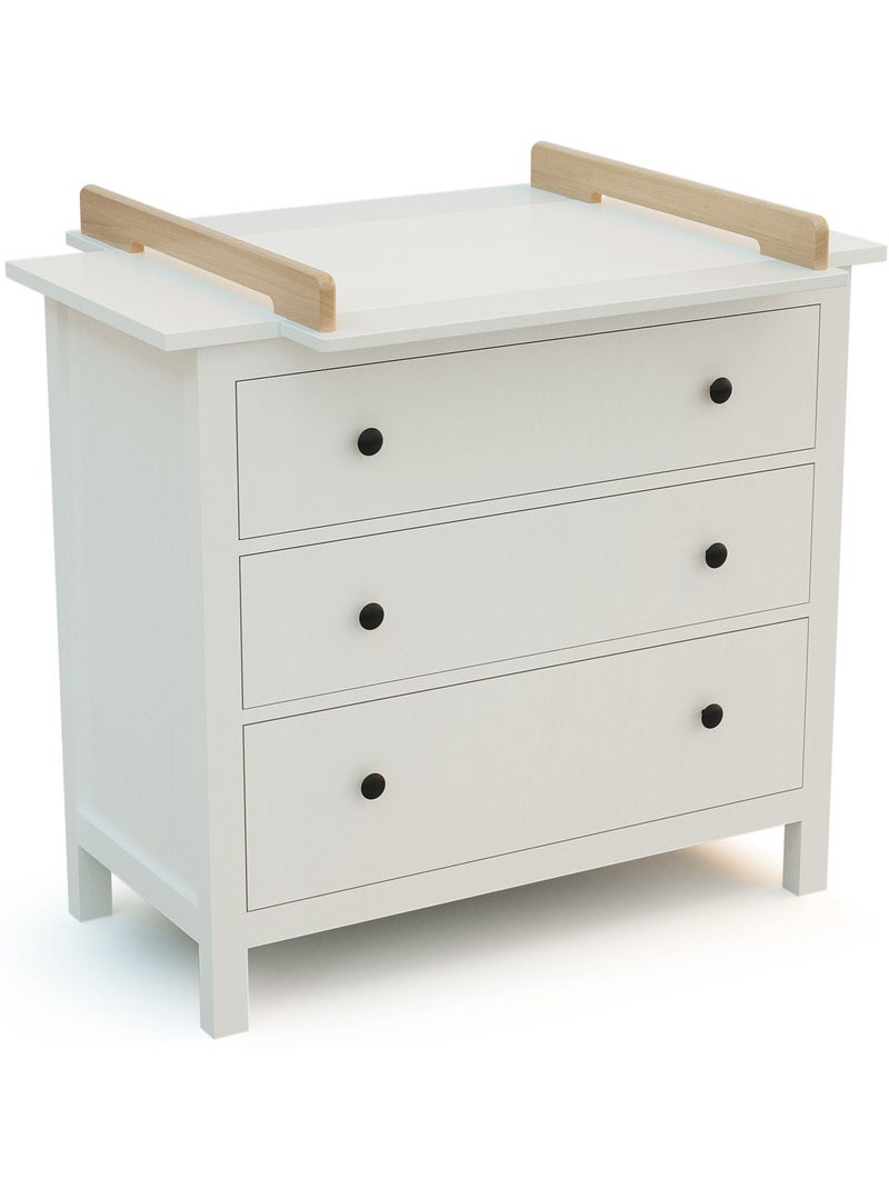 Jurababy - plan à langer universel 70 cm kira pour commode bébé Beige/Blanc - Kiabi