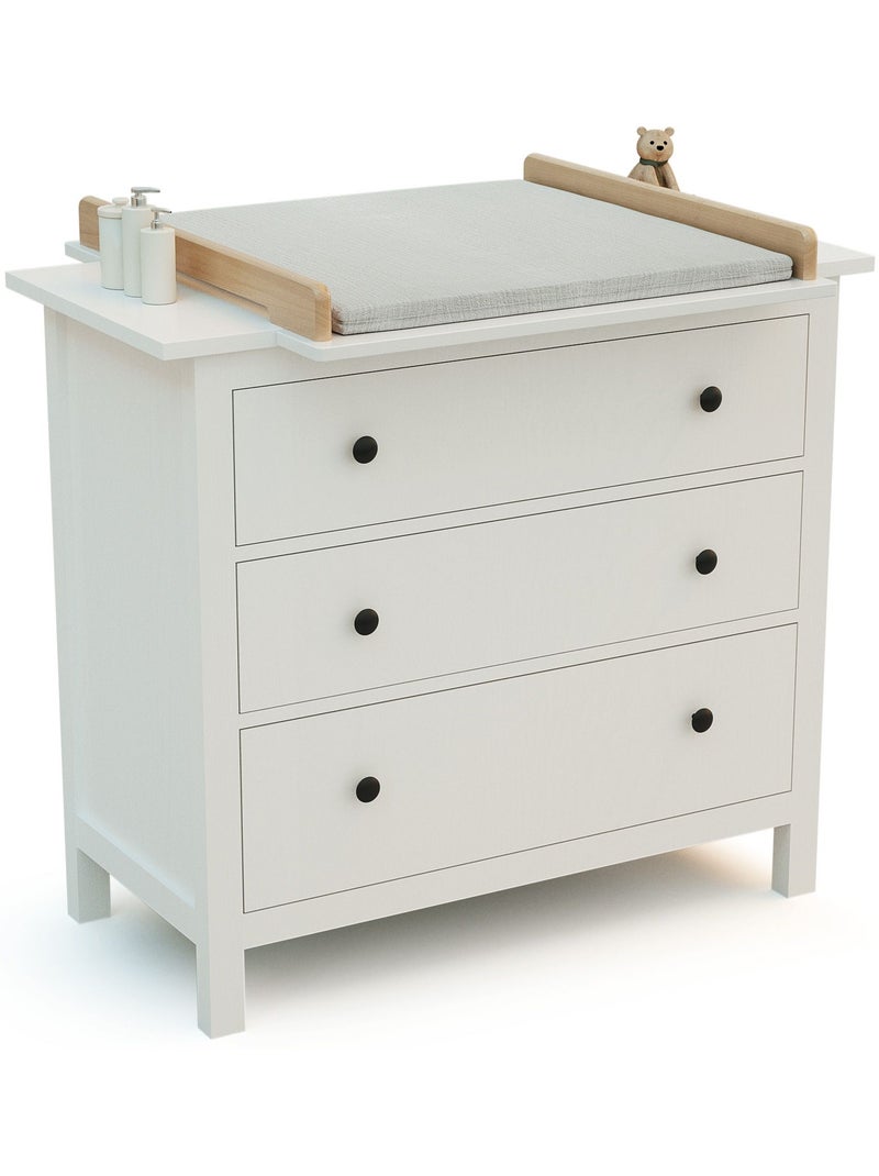 Jurababy - plan à langer universel 70 cm kira pour commode bébé Beige/Blanc - Kiabi