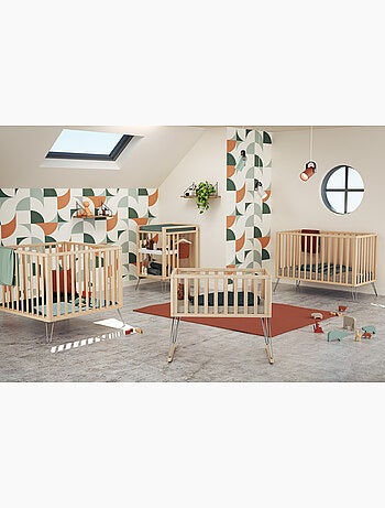 Jurababy - table à langer 2 étagères only en bois 76 x 56 x 94 cm