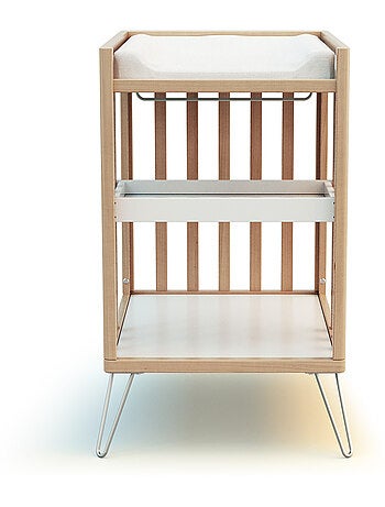 Jurababy - table à langer 2 étagères only en bois 76 x 56 x 94 cm