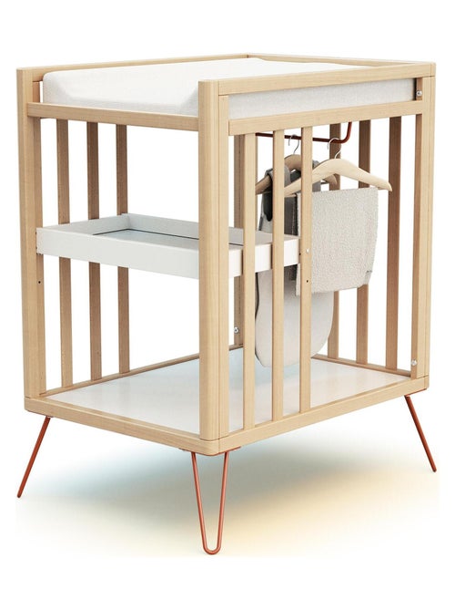 JURABABY - Table à langer 2 étagères ONLY en bois 76 x 56 x 94 cm - Kiabi