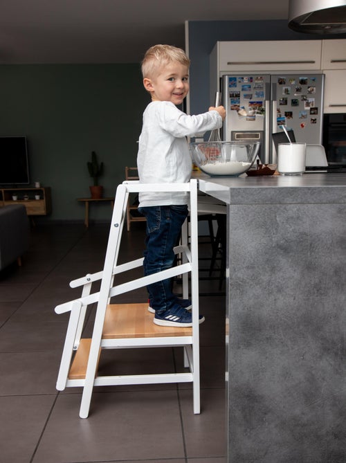 JURABABY - Tour d'observation/apprentissage enfant en bois avec tableau ardoise VISTA - Kiabi