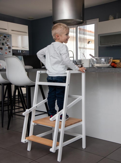 JURABABY - Tour d'observation/apprentissage enfant en bois avec tableau ardoise VISTA - Kiabi