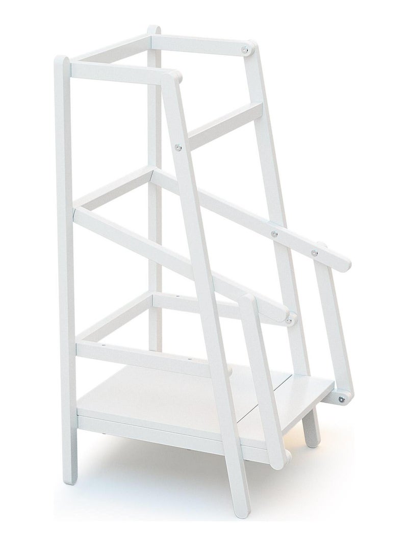 JURABABY - Tour d'observation/apprentissage enfant en bois avec tableau ardoise VISTA Blanc - Kiabi