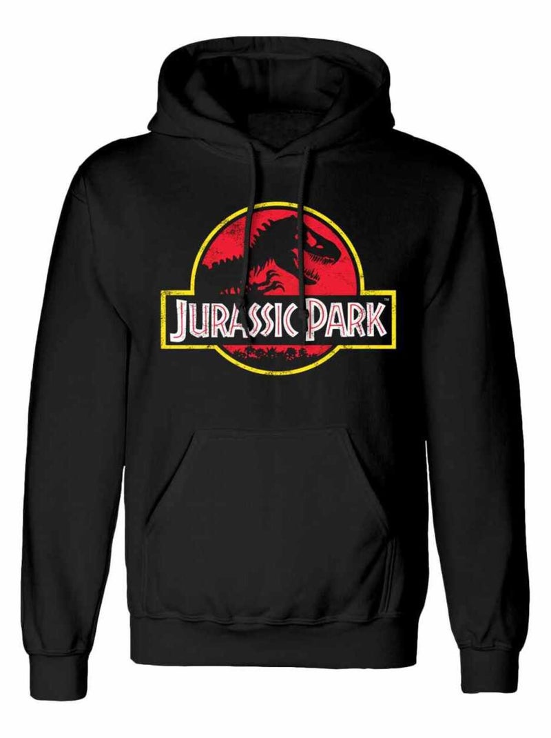 Jurassic Park - Sweat à capuche CLASSIC Noir Rouge - Kiabi