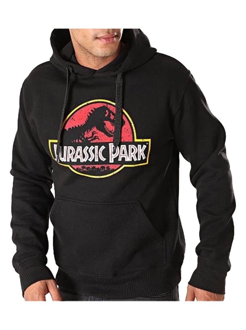 Jurassic Park - Sweat à capuche motif/style logo Noir - Kiabi