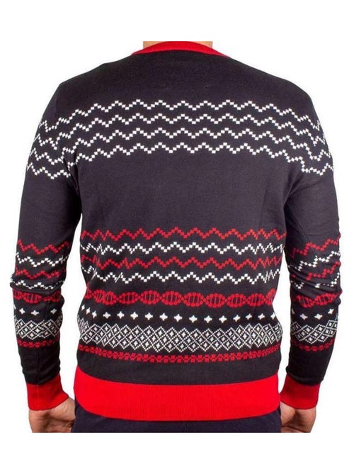 Jurassic Park - Sweat Noël motif/style logo UGLY - Kiabi