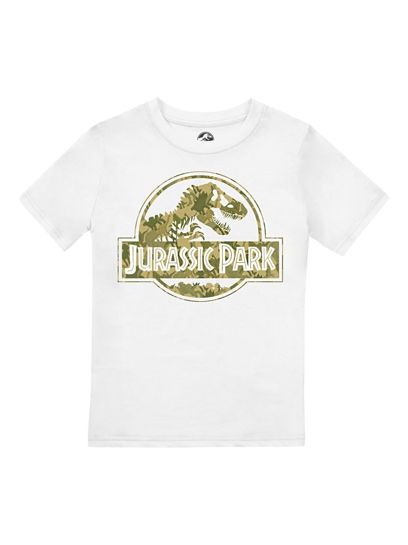 Jurassic Park - T-shirt DINO CAMO Blanc - Kiabi