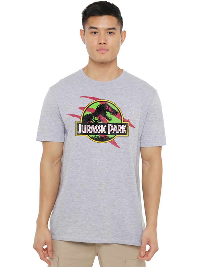 Jurassic Park - T-shirt TRUCK Gris chiné - Kiabi