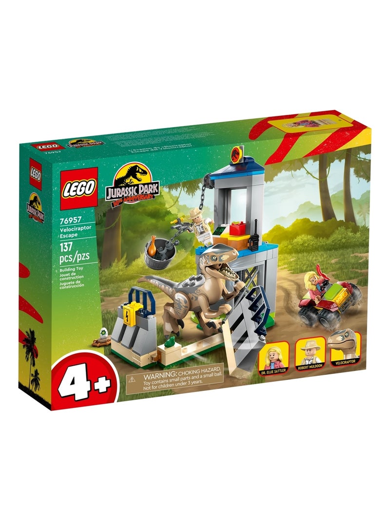 Jurassic Park L'évasion du vélociraptor Multicolore - Kiabi