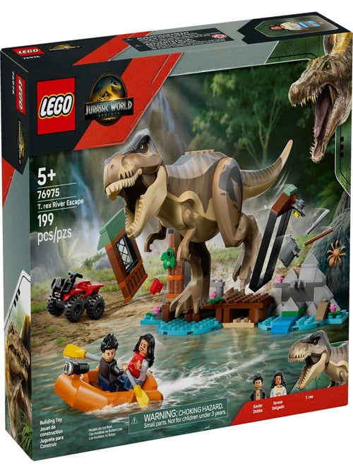 Jurassic World Le T. rex et l'évasion sur la rivière - Kiabi