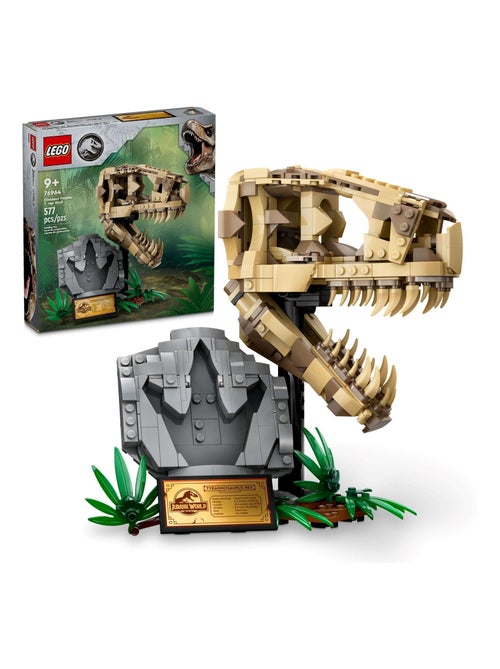 Jurassic World Les fossiles de dinosaures : le crâne du T. rex - Kiabi