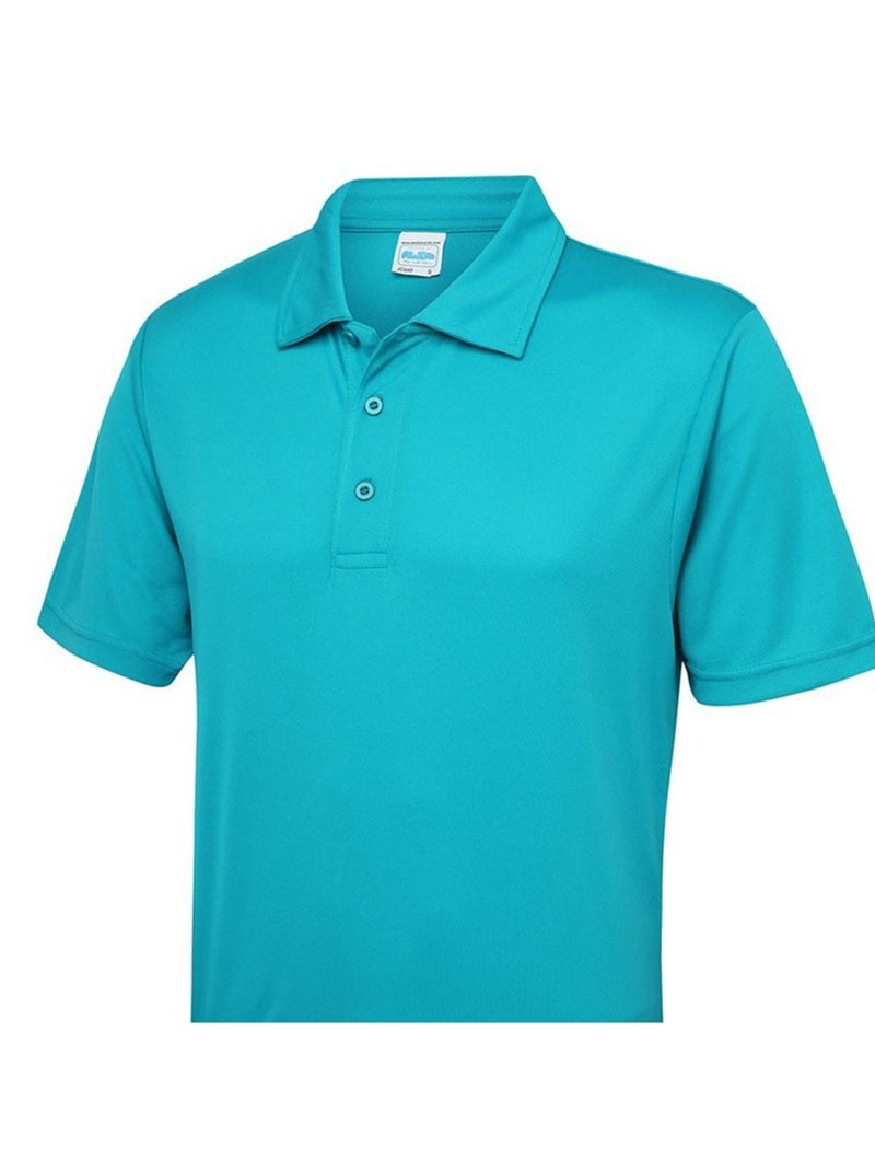 Just Cool - Polo COOL Bleu marine/Turquoise - Kiabi
