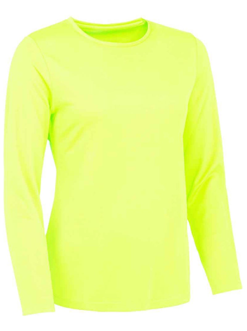 Just Cool - T-shirt manches longues motif/style uni Jaune foncé - Kiabi