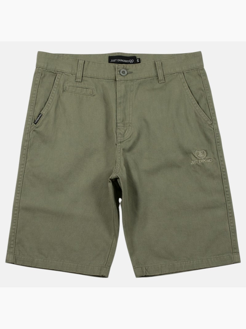 Just Emporio - Bermuda chino Homme Kaki - Kiabi