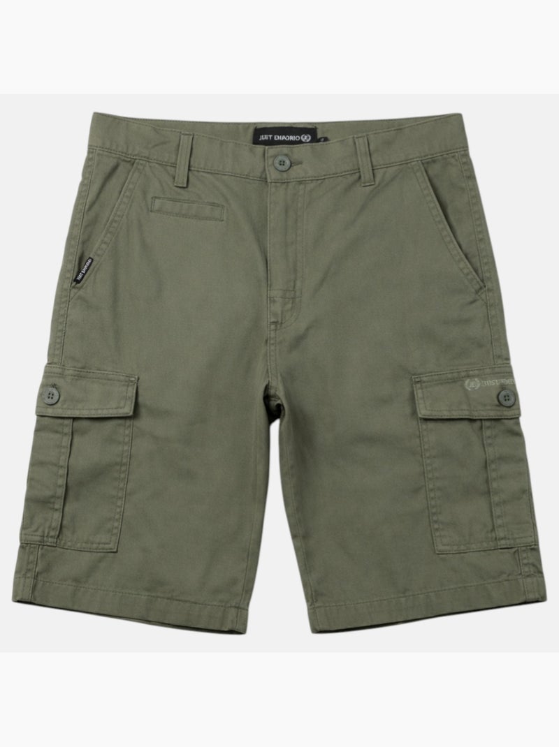 Just Emporio - Bermuda chino Homme Kaki - Kiabi