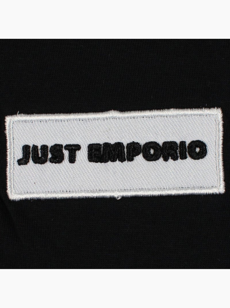 Just emporio - t-shirt manches courtes, col rond Noir - Kiabi