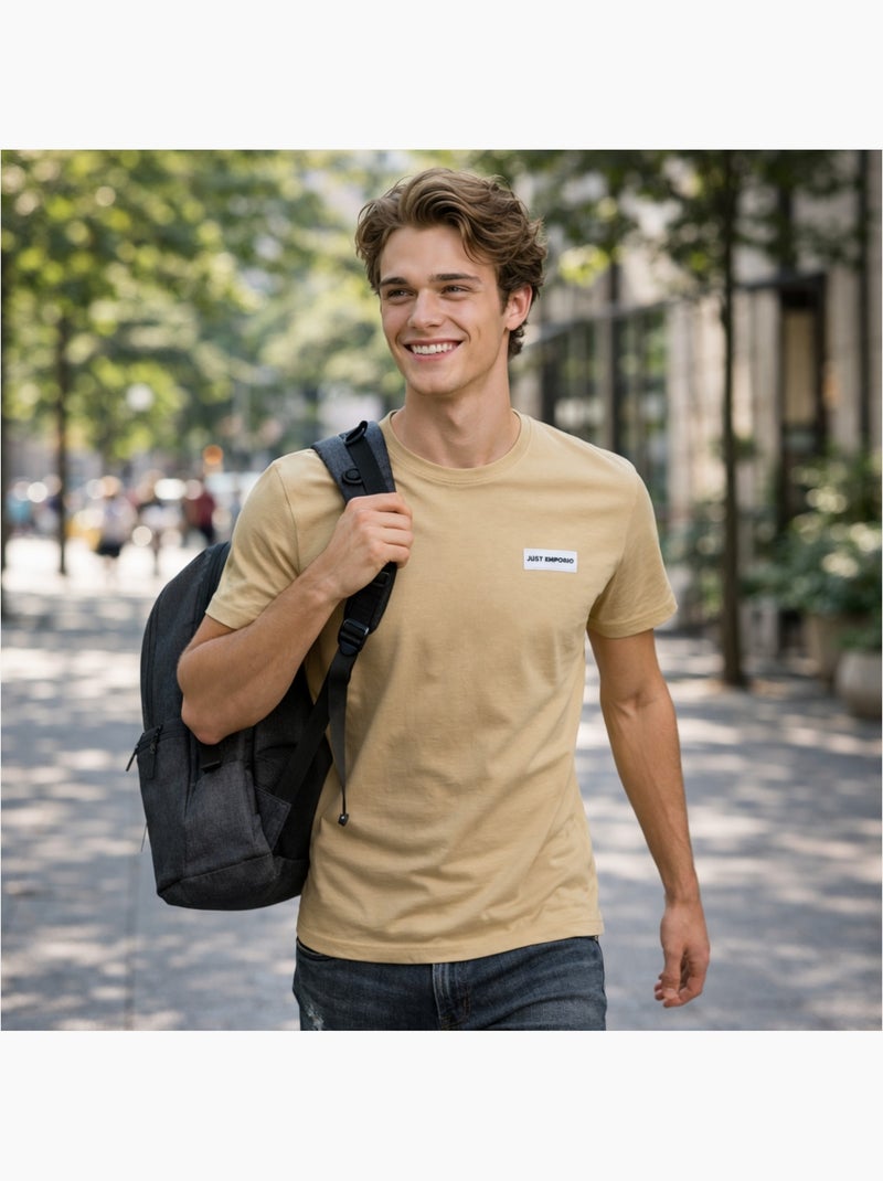 Just Emporio - T-shirt manches courtes Homme Beige - Kiabi
