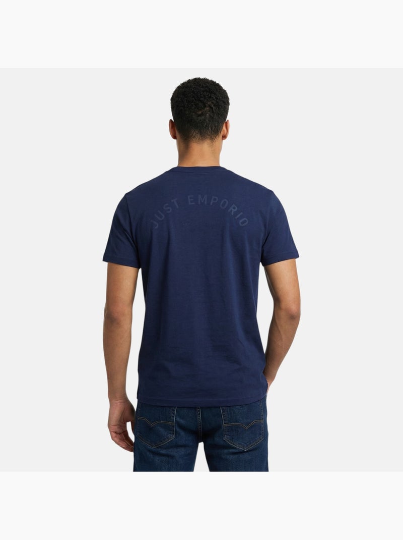 Just Emporio - T-shirt manches courtes Homme Bleu marine - Kiabi