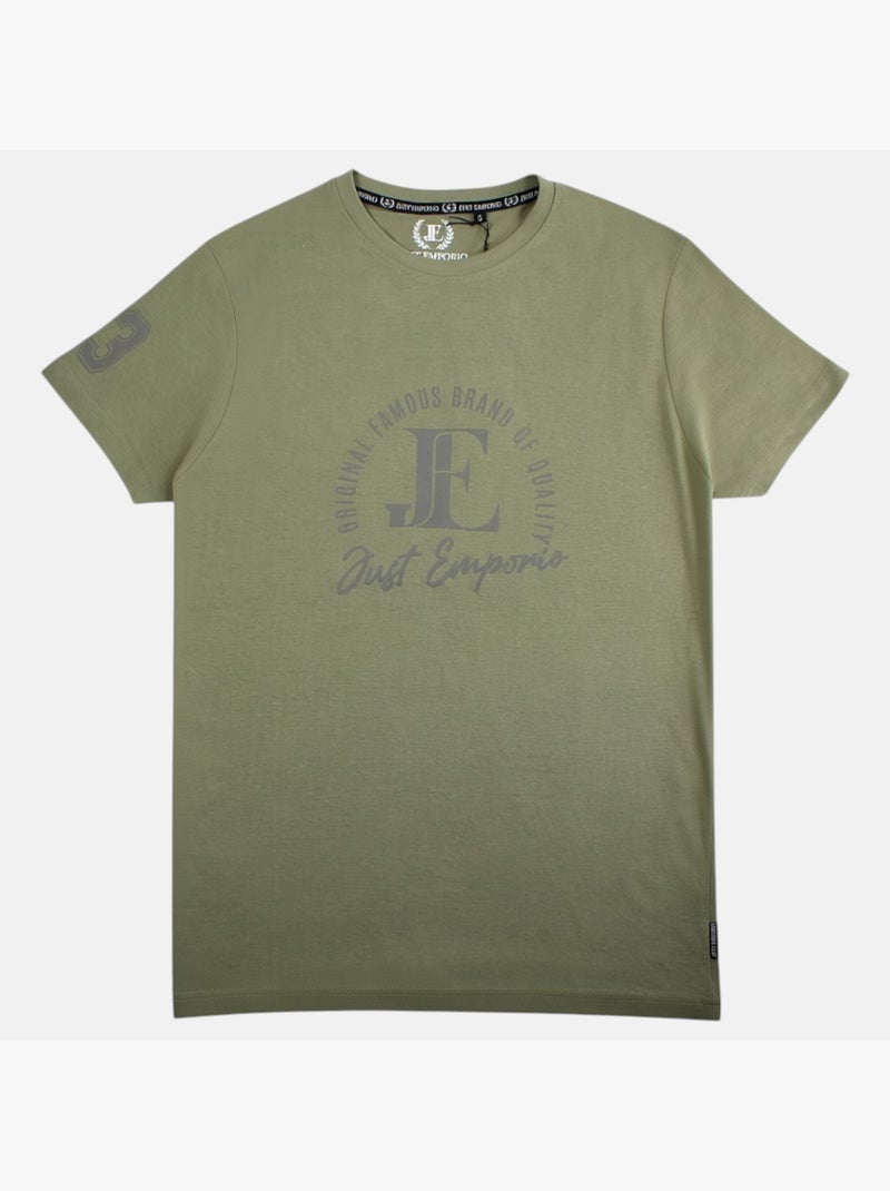 Just Emporio - T-shirt manches courtes Homme Kaki - Kiabi