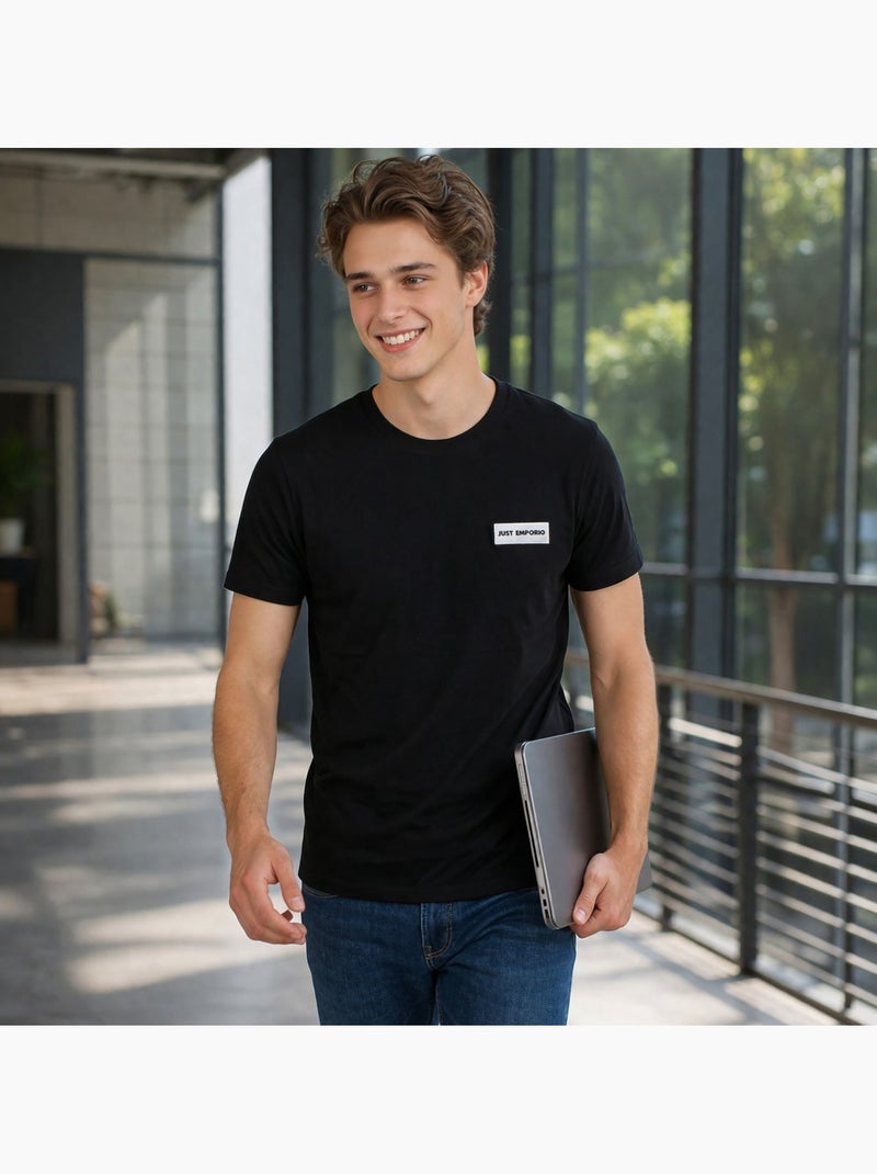 Just Emporio - T-shirt manches courtes Homme Noir - Kiabi