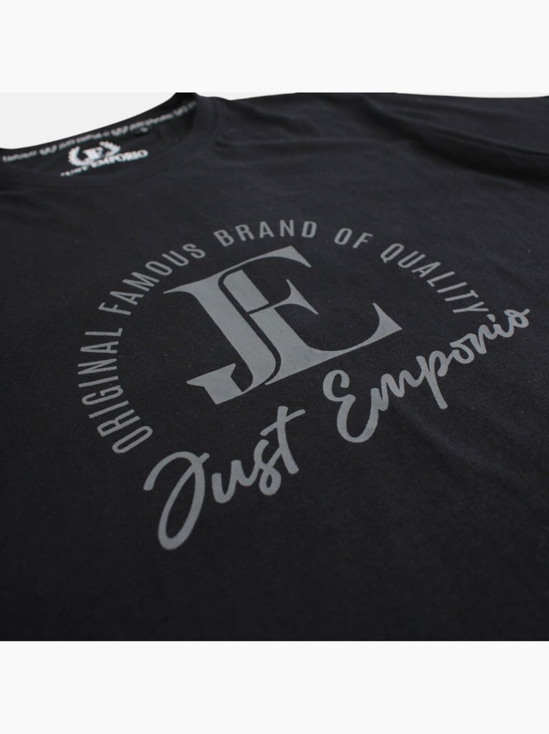 Just Emporio - T-shirt manches courtes Homme Noir - Kiabi