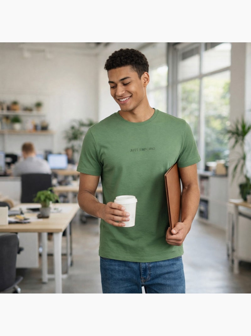 Just Emporio - T-shirt manches courtes Homme Vert - Kiabi