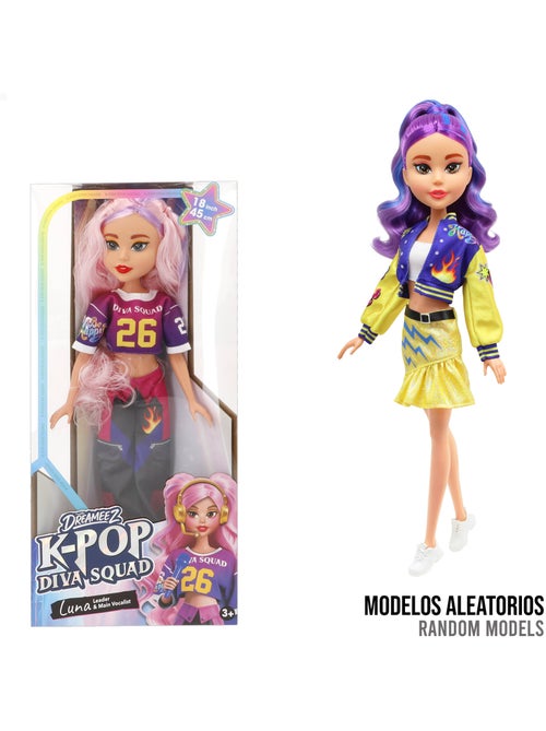 K-pop diva squad poupée avec accessoires, 45 cm + 3 ans - Kiabi K-pop diva squad poupée avec accessoires, 45 cm + 3 ans - Kiabi