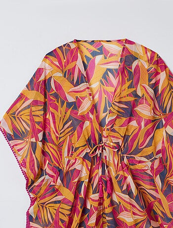 Kaftan uni ou imprimé en voile - Damart