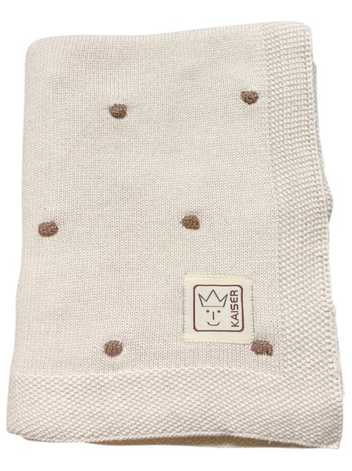 Kaiser - Couverture en tricot et coton bio - Kiabi