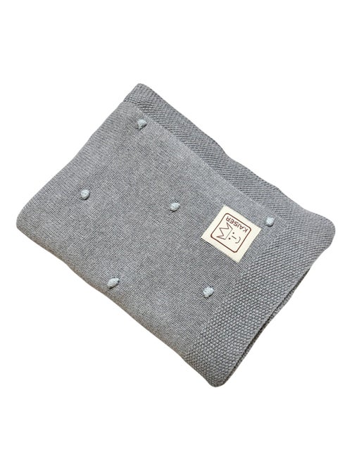 Kaiser - Couverture en tricot et coton bio - Kiabi