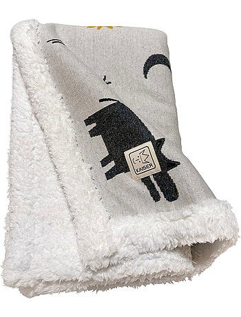 Kaiser - couverture zoo en tricot et polaire