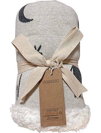Kaiser - couverture zoo en tricot et polaire