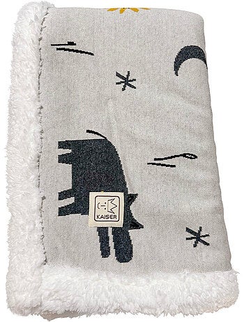 Kaiser - couverture zoo en tricot et polaire