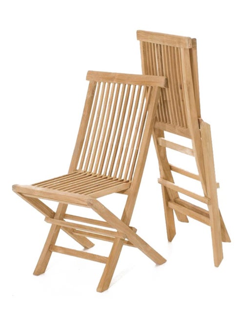 KAJANG Salon de jardin teck 12 places table rectangulaire 8 chaises 2 fauteuils - Kiabi